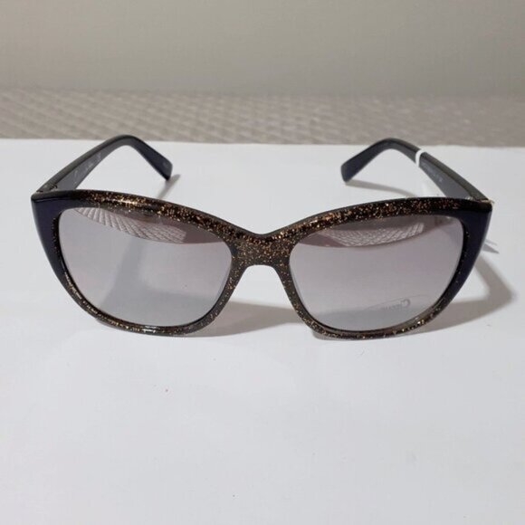 NWT Circus by Sam Edelman black and gold glitter mirrored lens sunglasses - Picture 6 of 7